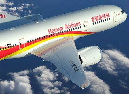 HAINAN AIRLINES flying Boeing 787 Dreamliner –