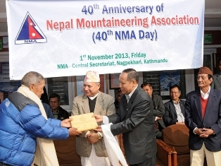 Nepal Mountaineering Association honours mountaineers