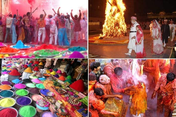 Holi celebrated in Nepal and India