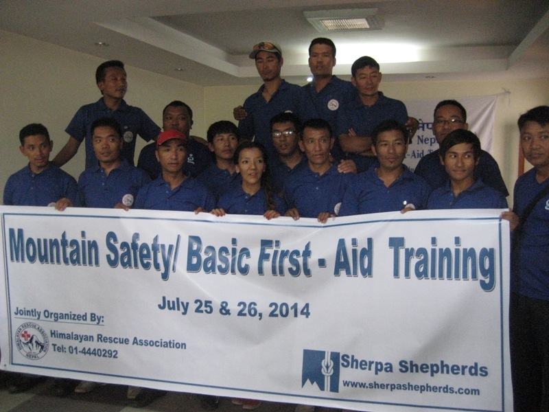 HRA mountain safety and basic first aid training