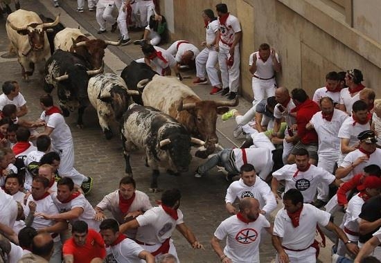 Spain’s annual bull-run festival –