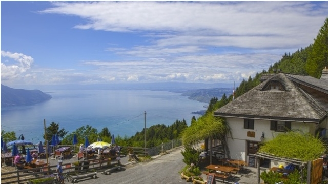Mountain restaurant in Switzerland