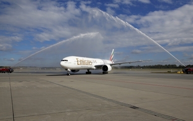 Emirates lands in Oslo