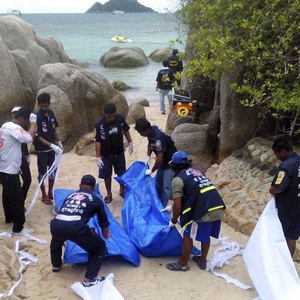 British pair found murdered on Thai resort