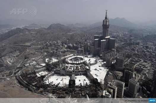 Muslim pilgrims in the holy city of Mecca