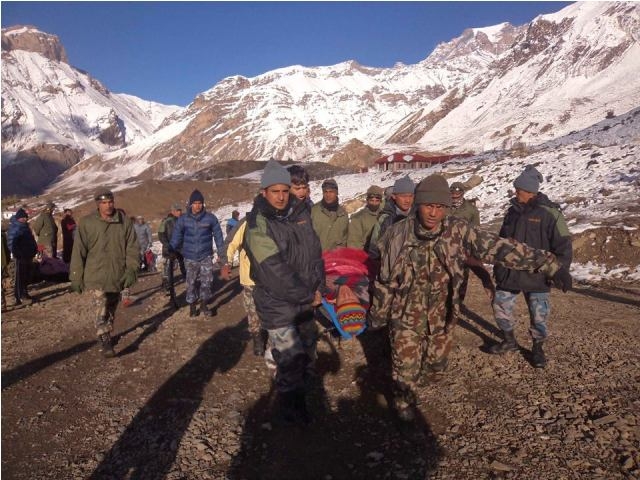 Nepal Army in rescue mission in Mustang