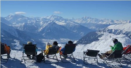 View to Matterhorn Mountain in Switzerland