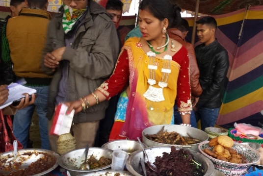 Tharu community of Nepal celebrated Maghi