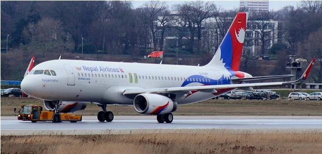 Nepal Airline’s new Airbus A320-200  landed at TIA