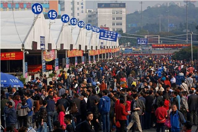 World’s largest seasonal travel rush in China