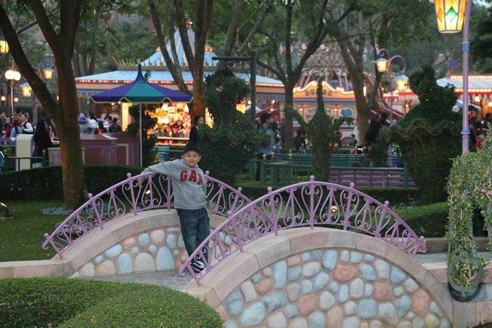 A view of Disneyland in Hong Kong