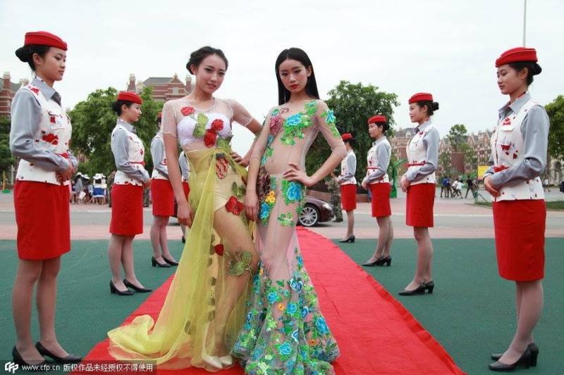 Fashion show in Chengdu City , China
