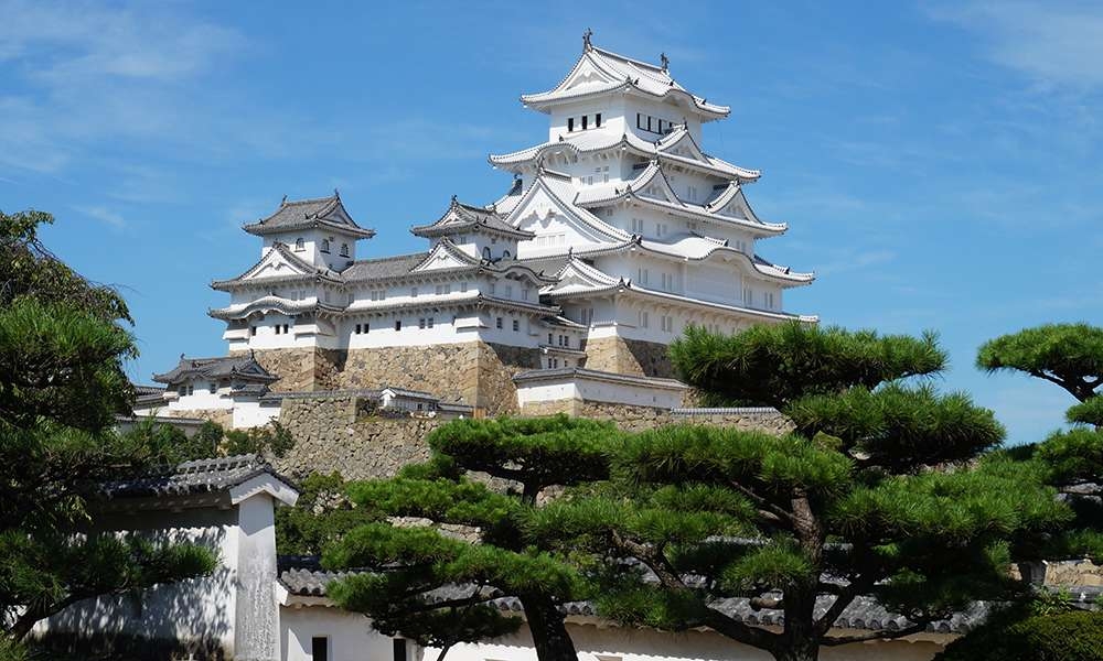 Himeji Castle, a World Heritage site in Japan