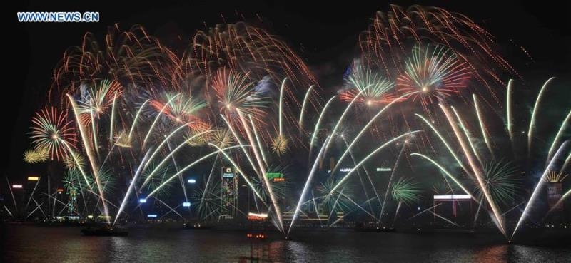 New Year Day marked in Hong Kong