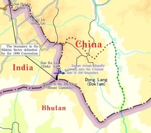 China-India border impasse and Doklam standoff