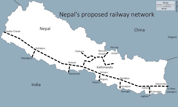 नेपालमा  रेलमार्ग निर्माण  प्रक्रिया तीव्र , देशका विभिन्न भाग जोड्ने योजना