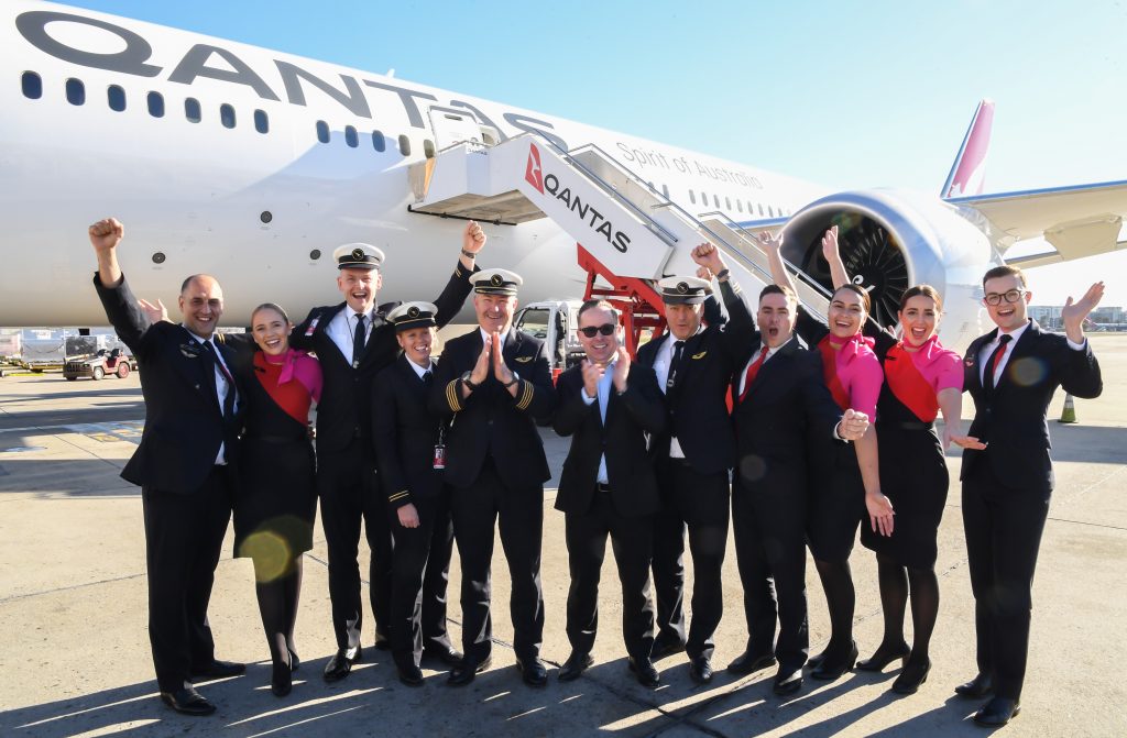 World’s longest and first non-stop commercial flight from New York to Sydney