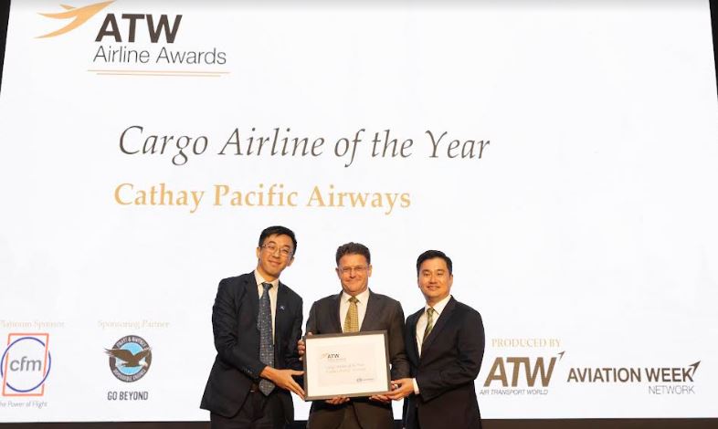 Cathay Cargo receives                                       ‘Cargo Airline of the Year ‘award